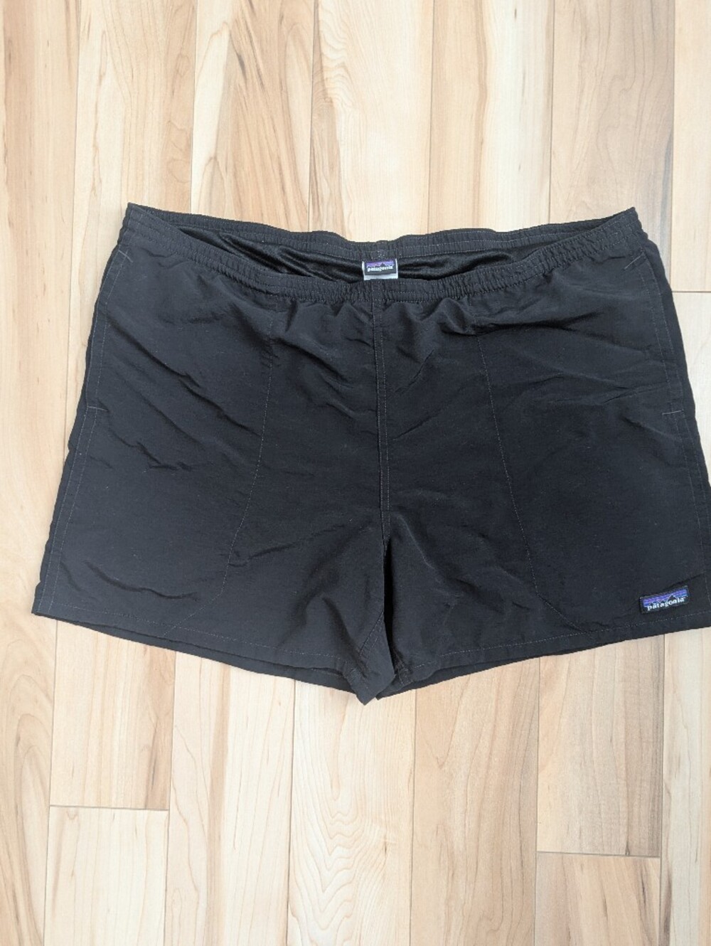Patagonia Mens Baggies Shorts Large Black Longs 7" Inseam Gorpcore Hiking
